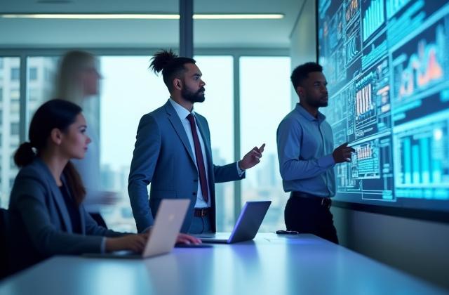 知的財産戦略を議論するプロフェッショナル